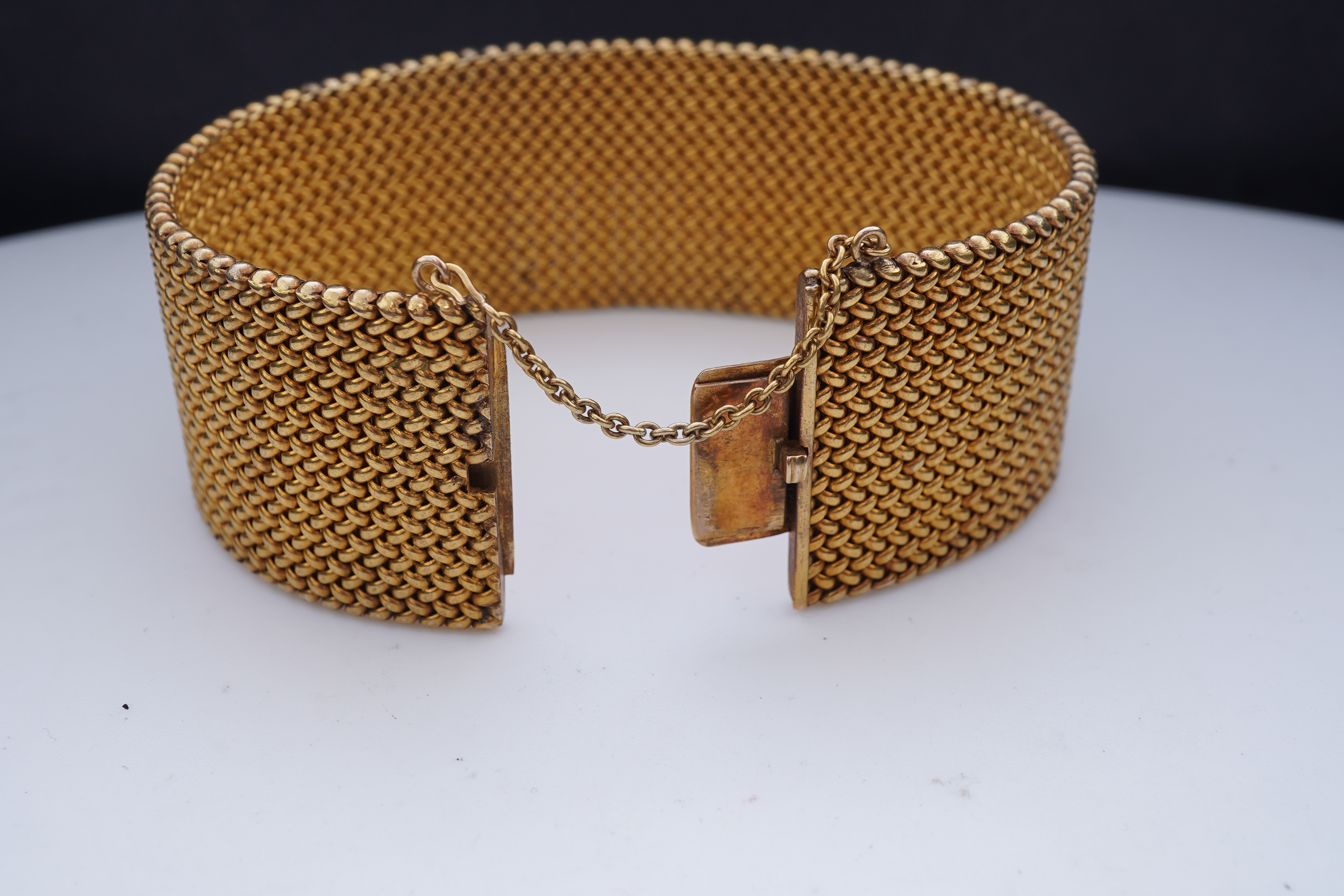A group of antique gilt metal jewellery, 19th century